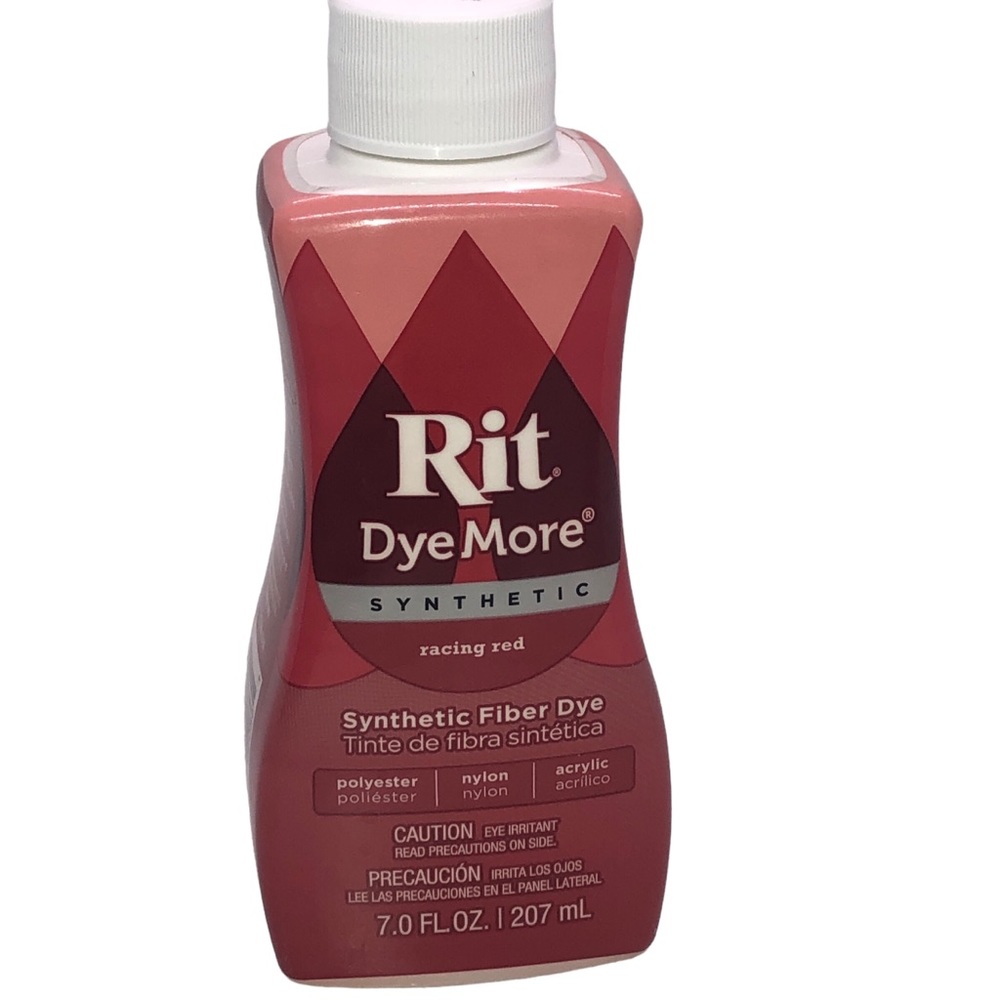 Rit DyeMore Synthetic Fiber Dye Racing Red 7.0 Fl Oz 207 mL Craft 🎨